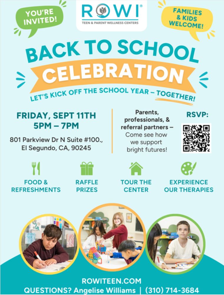 BACK TO SCHOOL CELEBRATION flyer