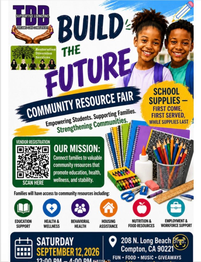 BUILD THE FUTURE COMMUNITY RESOURCE FAIR flyer